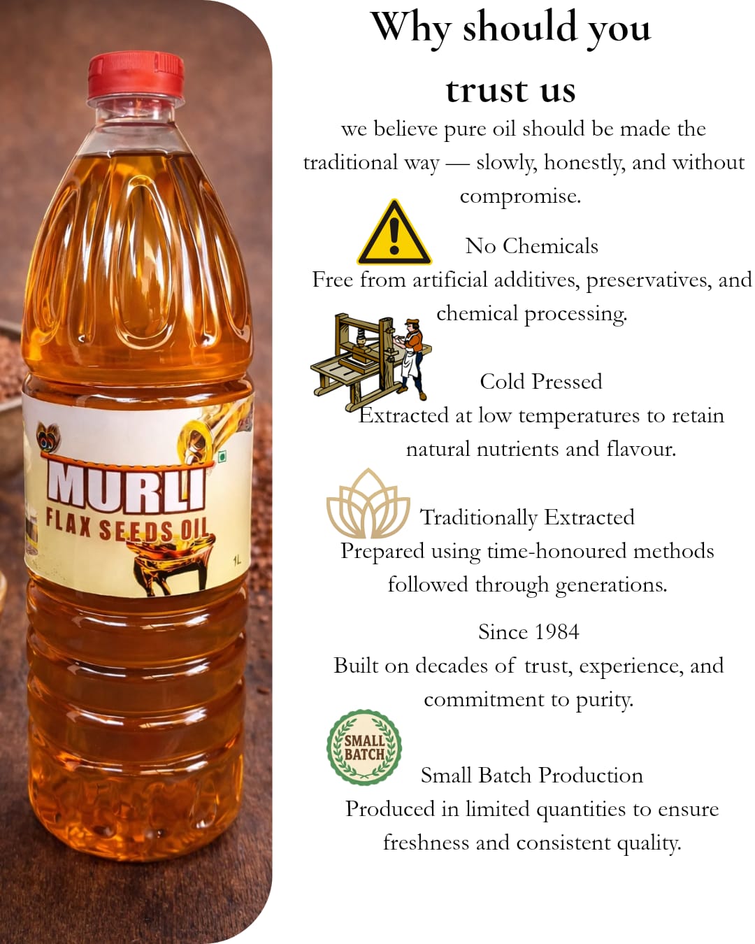 Murli Flax Seed Oil 1L