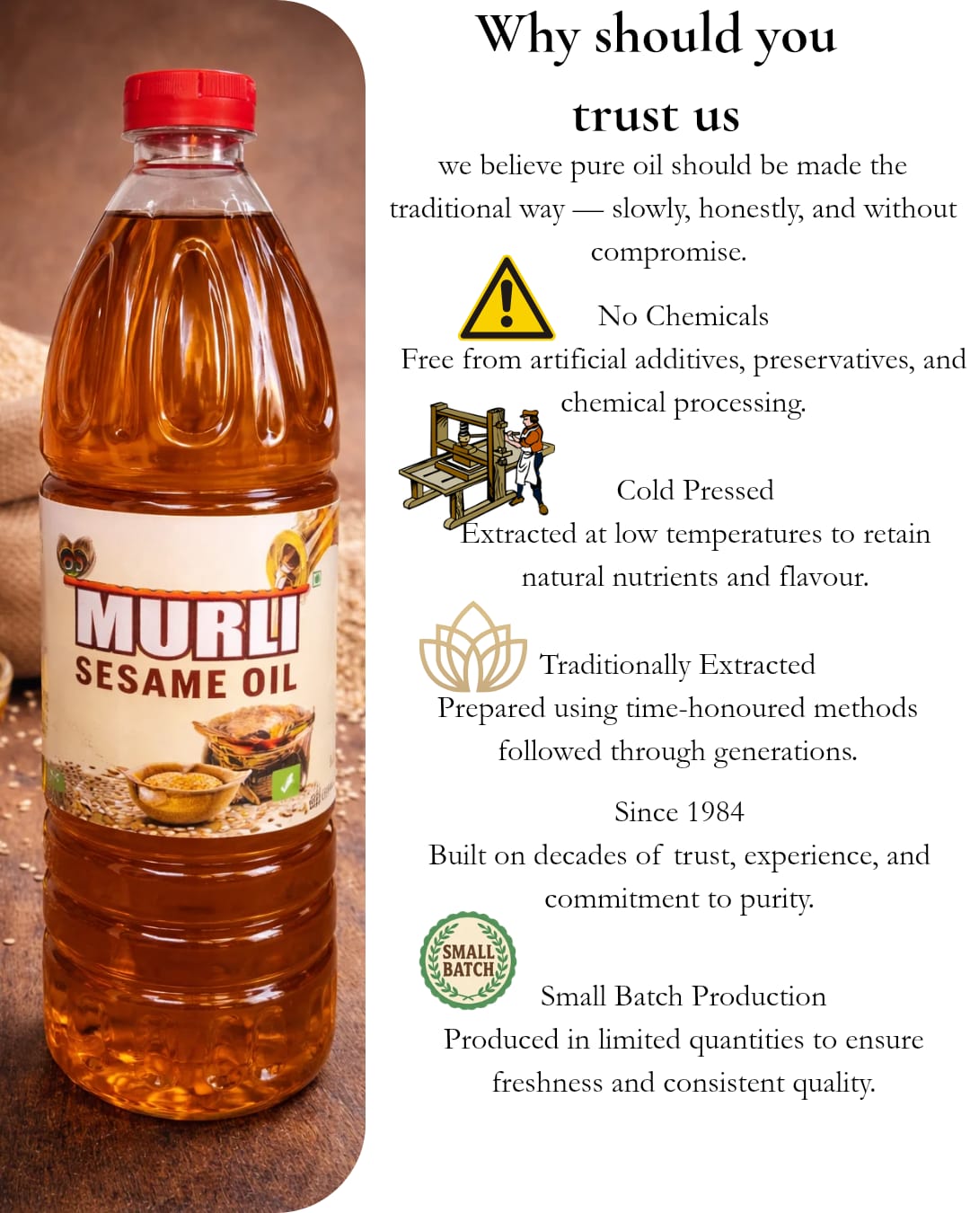 Murli Sesame Seed Oil 1L